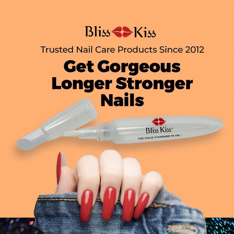 Bliss Kiss Refillable Cuticle Oil Pen for Nails - Empty 8 ml Squeeze Nail Oil Pen with brush applicator from 1-Pack