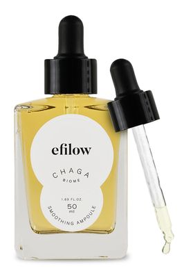 efilow Chaga Mushroom Biome Smoothing Ampoule | Skin-Nourishing Face Serum for Glowing Skin |Skin-Repairing Korean Serum for Smoother Skin Texture| Strengthening Night Repair Serum (1.69 Fl Oz)