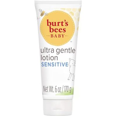 Burt&#39;s Bees Baby Ultra Gentle Lotion with Aloe for Sensitive Skin, Pediatrician Tested, 99.0% Natural Origin, 6 Ounces