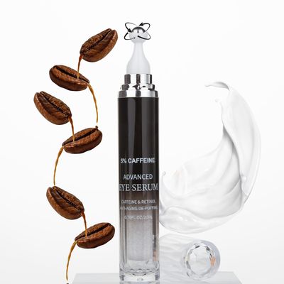 Caffeine Eye Cream for Puffiness &amp; Dark Circles, Under Eye Cream for Puffy Eyes, Eye Bags &amp; Wrinkles, 1 PCS Anti Aging Eye Serum with Under Eye Roller, Reduces Fine Lines &amp; Moisturize Skin.