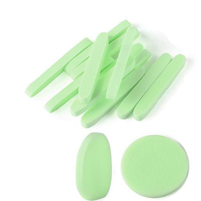 Facial Sponge Compressed,60 Pcs PVA Professional Makeup Removal Wash Round Face Sponges Spa Pads Exfoliating Cleansing for Women,Green
