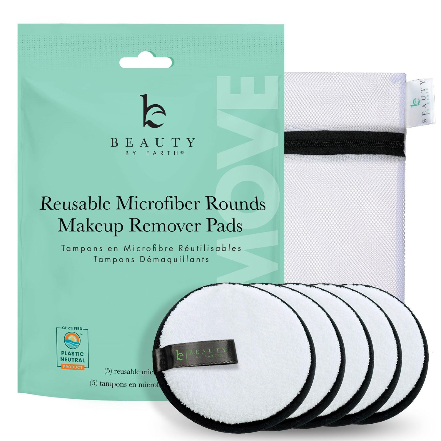 Face Makeup Remover Pads -5 Reusable Makeup Remover Pads, Makeup Remover Cloth, Makeup Eraser Cloth, Make Up Removers Cleansing Pads Face Pads, Make Up Eraser, Reusable Face Pads Rounds, Makeup Pads
