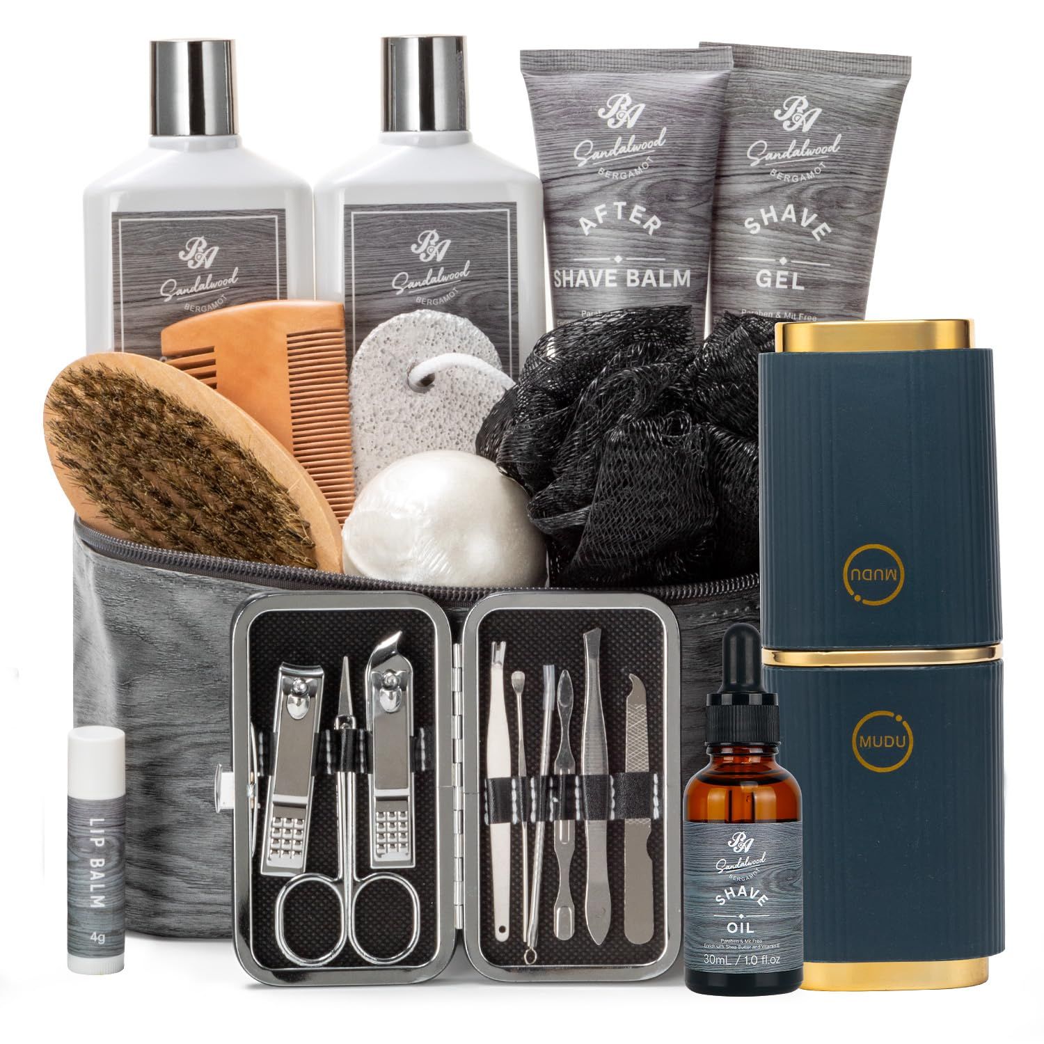Grooming Kit for Men, Mens Gifts Skin Care Set, Beard Kit Skin Care for Men, Gifts for Boyfriend, Bubble Skincare Set, Anniversary Gifts for Men, Dad