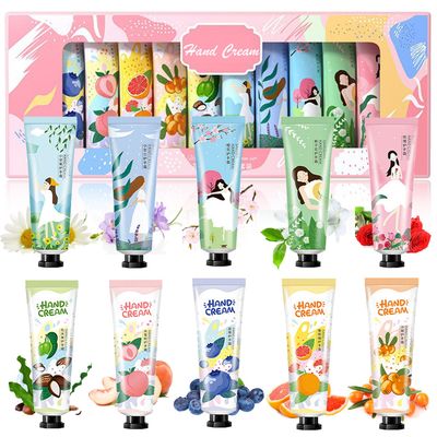 ailixinda 10 Pack Hand Cream Gift Set,Hand Care Cream Christmas Stocking Stuffers Gift for Women,Travel Size Hand Lotion for Dry Cracked Hands,Moisturizing Hand Lotion Set with Natural Aloe Vitamin E