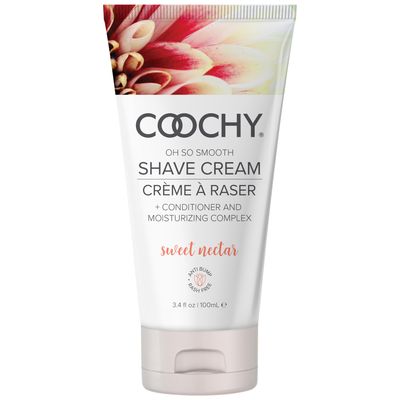 Coochy Intimate Shaving Cream | Shave Conditioner &amp; Moisturizer for Face &amp; Body | Ideal for Sensitive Skin Care, Anti-Bump | Sweet Nectar, 3.4 oz