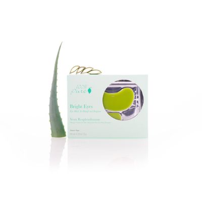 100% PURE Bright Eyes Masks Under Eye Skincare Wrinkle Smoothing Replenishment Diminish Dark Circles, Puffiness - Hydrating &amp; Moisturizing Patches For Tired Eyes &amp; Morning Bags - Vegan - 5 Pack
