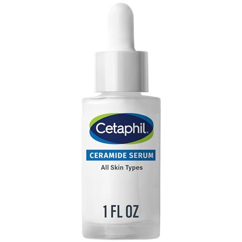 Cetaphil Ceramide Serum, Hydrates and Restores Skin Barrier, Formulated with Ceramides &amp; Centella Asiatica, Designed for Sensitive Skin, Fragrance Free, Dermatologist Tested, 1oz