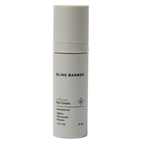 Blind Barber triRescue Eye Cream - Eye Cream for Men - Formulated with Caffeine, Niacinamide &amp; Allantoin to Illuminate &amp; Awaken Skin Under Eyes &amp; Combat Dark Circles - Mens Eye Cream (0.5oz / 15ml)