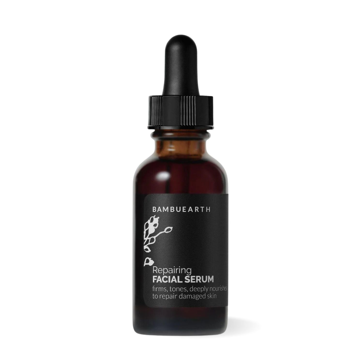 Bambu Earth Organic Cold-Pressed Vitamin C Repairing Facial Serum (1 oz) - Rosehip Oil Facial Serum for Even Skin Tone, Essential Oils to Recover from Hyperpigmentation &amp; Sun Damage