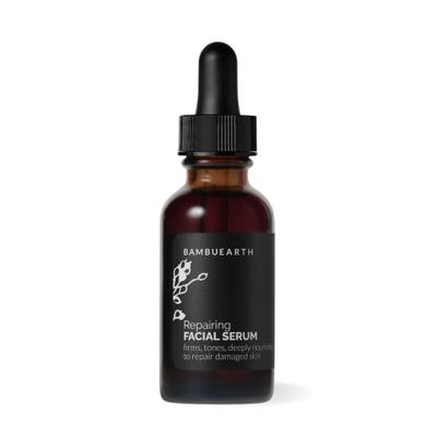 Bambu Earth Organic Cold-Pressed Vitamin C Repairing Facial Serum (1 oz) - Rosehip Oil Facial Serum for Even Skin Tone, Essential Oils to Recover from Hyperpigmentation &amp; Sun Damage