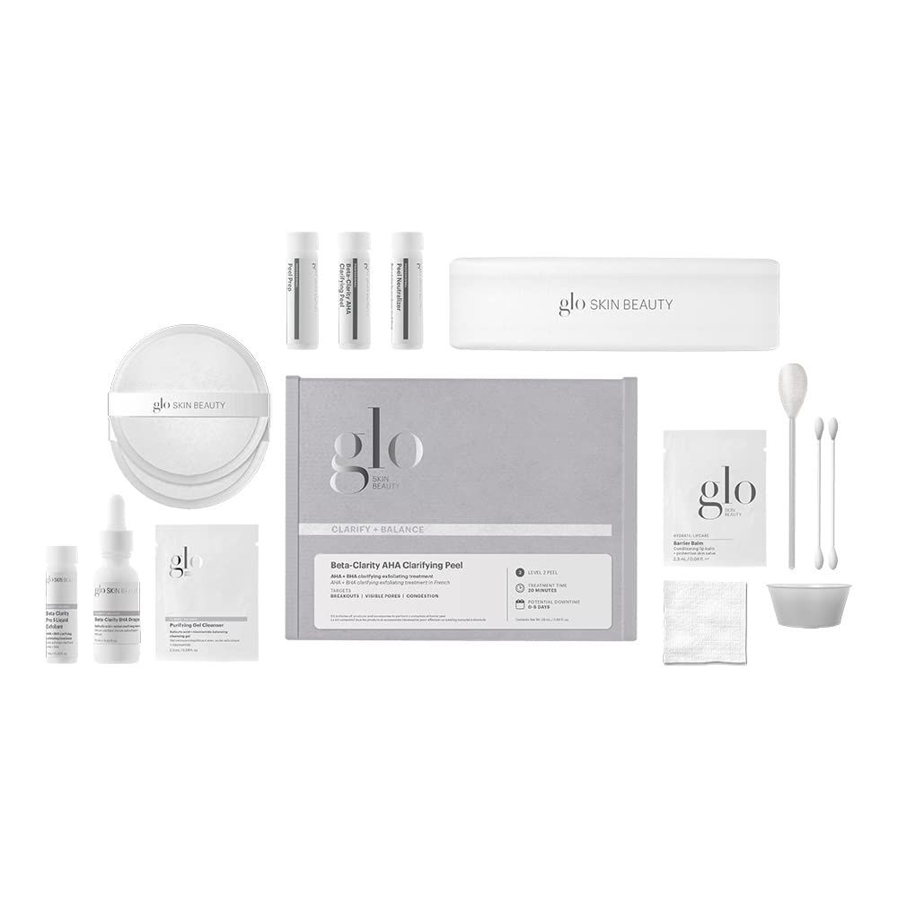 Glo Skin Beauty Beta-Clarity AHA Clarifying Peel | Level 2 Professional At Home Peel Kit | For Clarifying, Exfoliating and Brightening