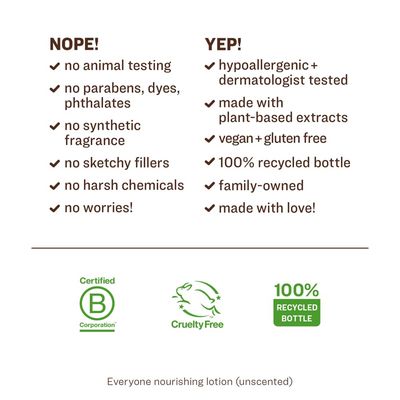 Everyone Nourishing Unscented Lotion, 8 FZ
