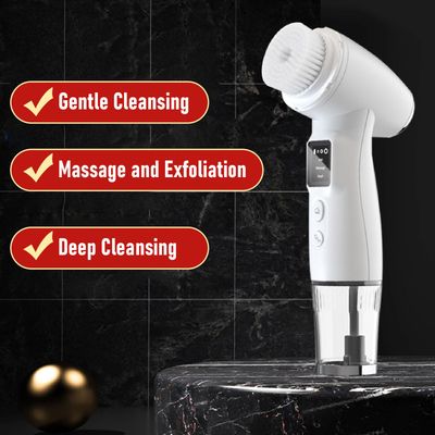 Facial Cleansing Brush, Automatic Foaming Face Scrubber Exfoliator, Handheld Waterproof Face Massage Scrubber Brush for Cleansing, Massaging Dirt Removal, Skin Purification