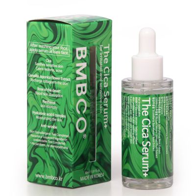 BMBCO The Cica Serum, Tiger Grass Soothing Moisturizer, Wrinkle Ampoule, Skin Repair, Redness Corrector, Blemish Reducer Essence, Korean Skin care