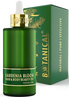Botanical Nourishing Oil for Body &amp; Hair | Gardenia Bloom | Organic, Pure, Natural Skincare (4.2 fl oz | 125 ml)