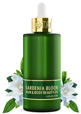 Botanical Nourishing Oil for Body &amp; Hair | Gardenia Bloom | Organic, Pure, Natural Skincare (4.2 fl oz | 125 ml)