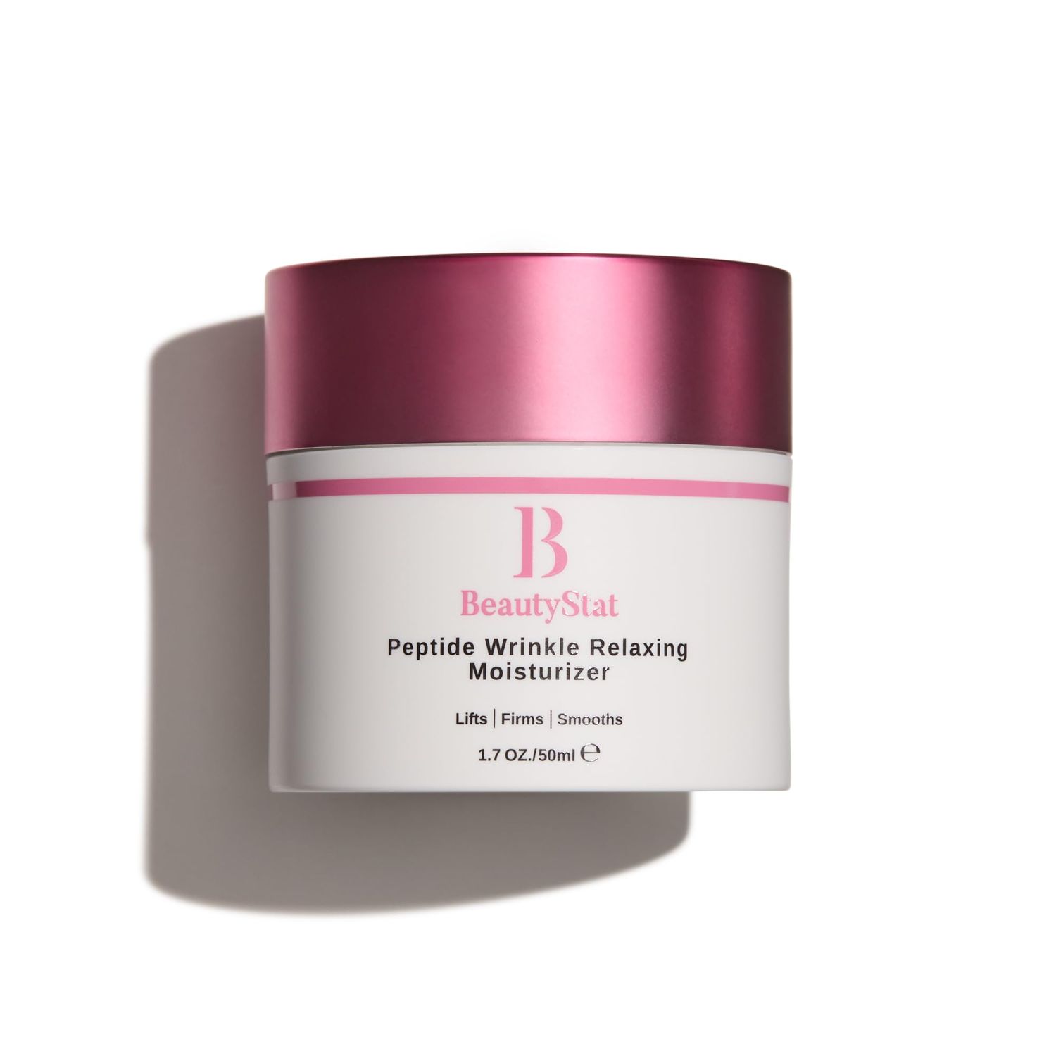 BeautyStat Peptide Wrinkle Relaxing Moisturizer - Made in the USA - Created by a 20+ Year Skincare Veteran Cosmetic Chemist - 1.7oz/50ml