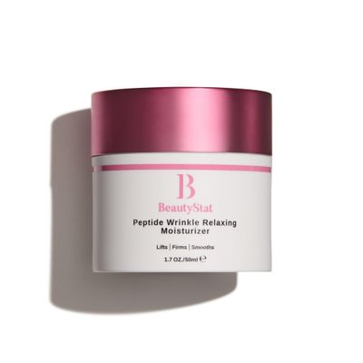 BeautyStat Peptide Wrinkle Relaxing Moisturizer - Made in the USA - Created by a 20+ Year Skincare Veteran Cosmetic Chemist - 1.7oz/50ml