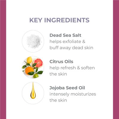 DERMA E Microdermabrasion Scrub with Dead Sea Salt & Citrus Essential Oils - Facial Exfoliating Scrub Smooths, Revitalizes and Renews - Ideal for Scars and Wrinkles, 2oz