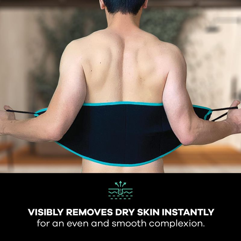 Dermasuri Deep Exfoliating Back Scrubber -Bath &amp; Shower Back Scrub - Body Exfoliator Scrub Tool - Skin Care for Women &amp; Men - Exfoliation Body Scrubber for Shower 27 Inches Long, 8 Inches Wide