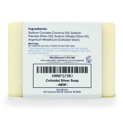 Colloidal Silver Soap - 6 pack