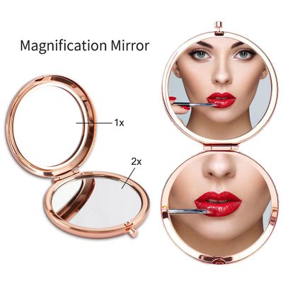 GAOLZIUY Compact Mirror Gifts for Aunt, Rose Gold Special Aunt Compact Mirror for Auntie, Birthday Gifts for Aunt from Niece for Aunt Birthday, Mothers Day Wedding Anniversary Christmas