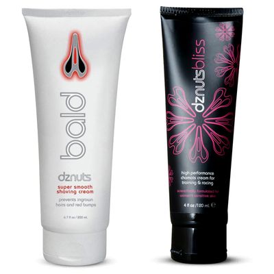 dznuts, Womens Bliss Chamois Cream with dznuts Bald Super Smooth Shaving Cream