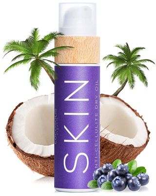 COCOSOLIS SKIN Anti-Cellulite Massage Oil XL | Organic Oil for Skin Tightening Cellulite Treatment | Corrects Orange Peel Skin | Natural Ingredients &amp; Vitamin E