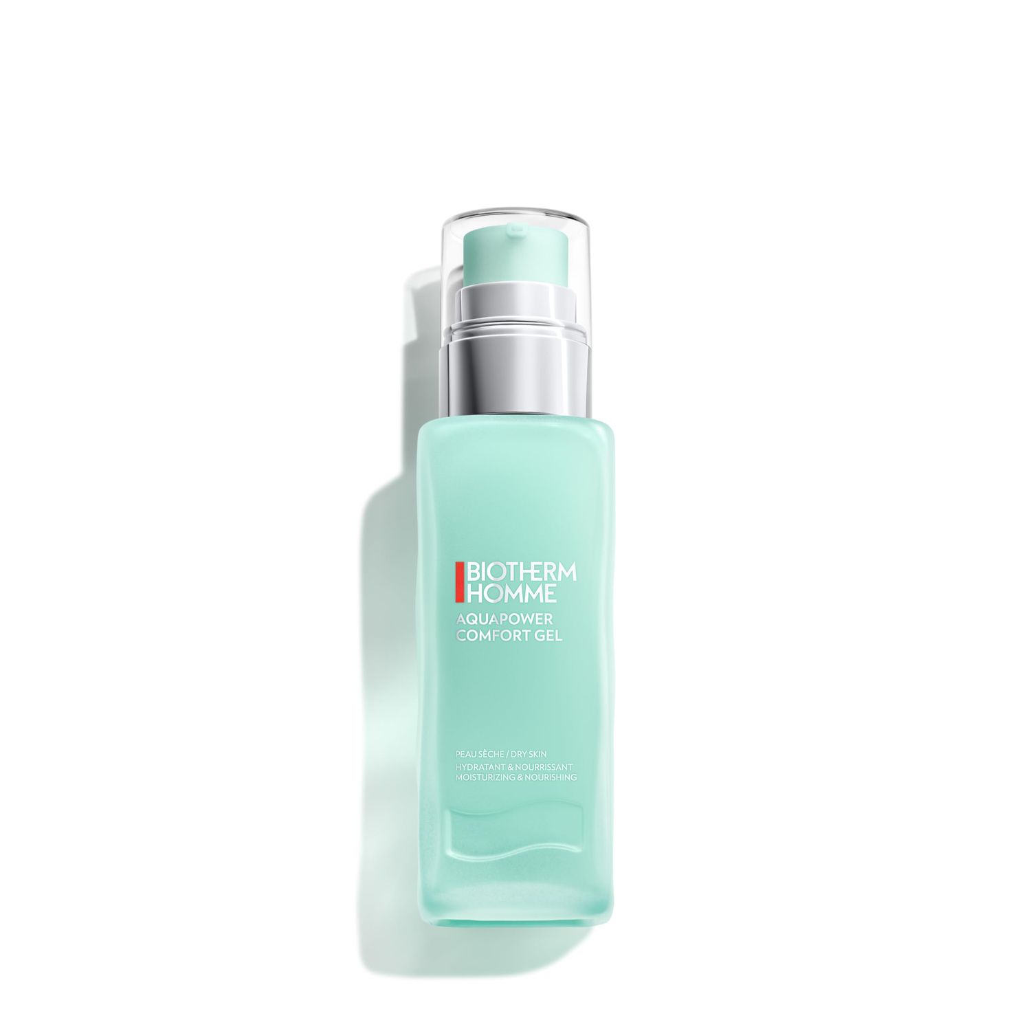 Biotherm Homme Aquapower Comfort Gel for Men with Dry and Dehydrated Skin with Oligo Elements and Ceramides for Strengthened and Moisturized Skin, Instant Cooling Application, 2.5 Fl. Oz