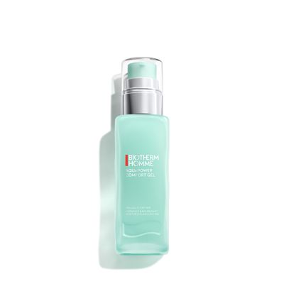 Biotherm Homme Aquapower Comfort Gel for Men with Dry and Dehydrated Skin with Oligo Elements and Ceramides for Strengthened and Moisturized Skin, Instant Cooling Application, 2.5 Fl. Oz