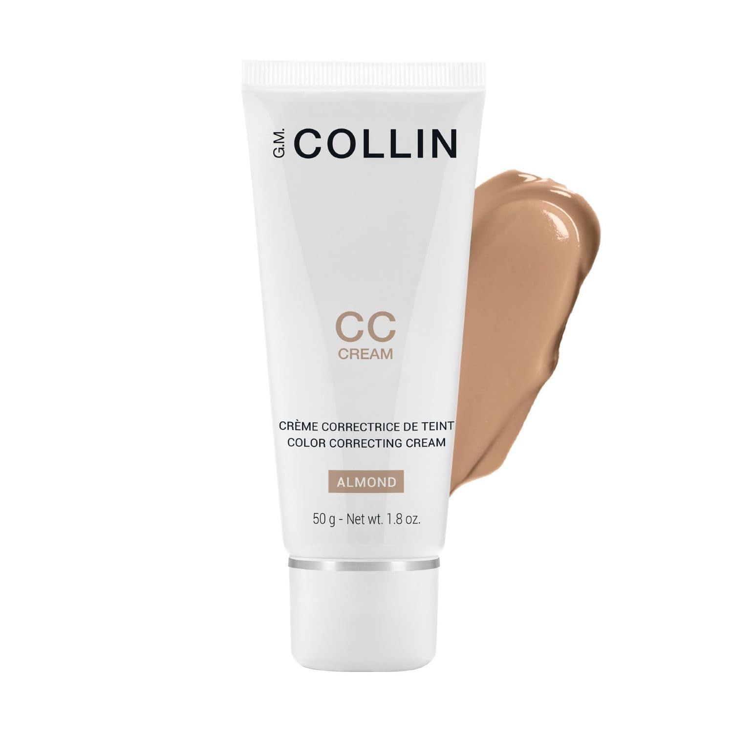 G.M. COLLIN CC Cream (Almond) | Tinted Face Moisturizer | Color Correcting Skin Care with Hydrating Hyaluronic Acid
