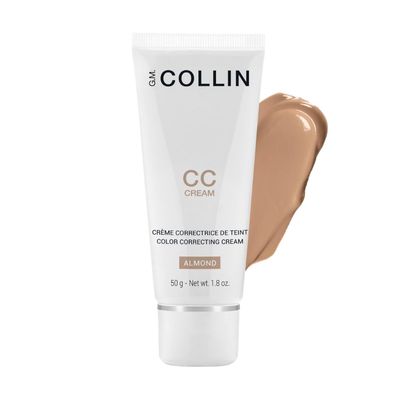 G.M. COLLIN CC Cream (Almond) | Tinted Face Moisturizer | Color Correcting Skin Care with Hydrating Hyaluronic Acid