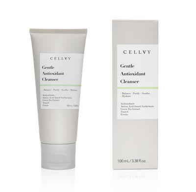 CELLVY Gentle Antioxidant Cleanser, Daily Anti-Aging Hydrating Face Wash, Nourishing, Balancing, and Deep Cleansing, Antioxidant Rich w/Green Tea Extract, pH balance