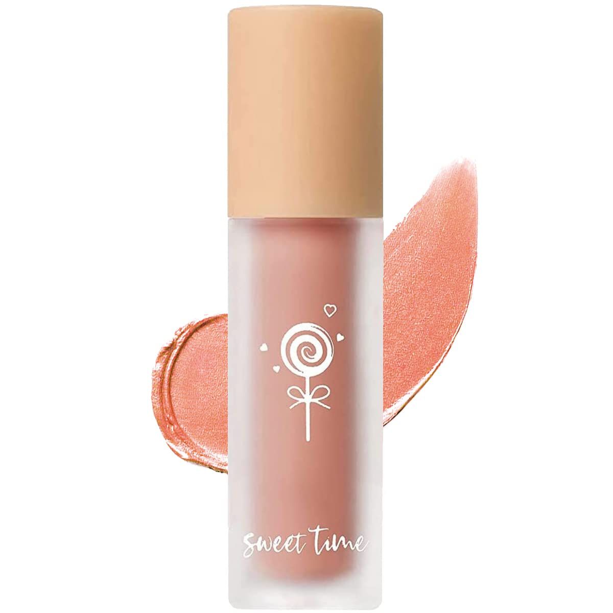 Cream Liquid Blush, Velvet Mousse Texture Matte Liquid Blush Makeup, Long Lasting Waterproof, Used for Cheeks to Enhance Complexion Create Natural-Looking Makeup (Rose Tea)