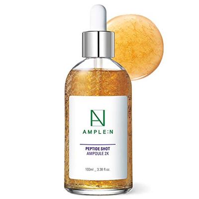 AMPLE:N Peptide Shot Serum 2X - Intensive Age Defying Concentrate Face Serum with Peptide Threads - Erasing Wrinkles and Improve Firmness - Lifting Sagging Skin - Plump, Repairs Skin, 3.38 fl.oz.