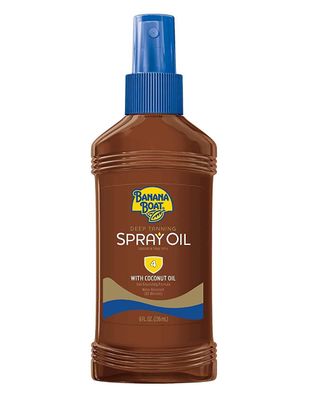 Banana Boat Deep Tanning SPF#4 Spray Oil With Coconut Oil 8 Ounce (236ml) (Pack of 2)