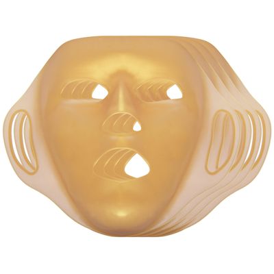 GELMAY 3D Gold Moisturizing Face Mask 4Pack - Silicone Facial Mask Sheet - Reusable Face Mask Cover for Women - Facial Patches Wrap for Prevent Evaporation