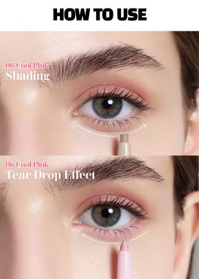 COLORGRAM Under Eye Highlighter Stick 06 Cool Pink | Silky-Smooth Long-Lasting Highlighter &amp; Contouring Stick for Smudge-Proof, Shining Daily Makeup | K-Beauty Face Highlighters &amp; Luminizers