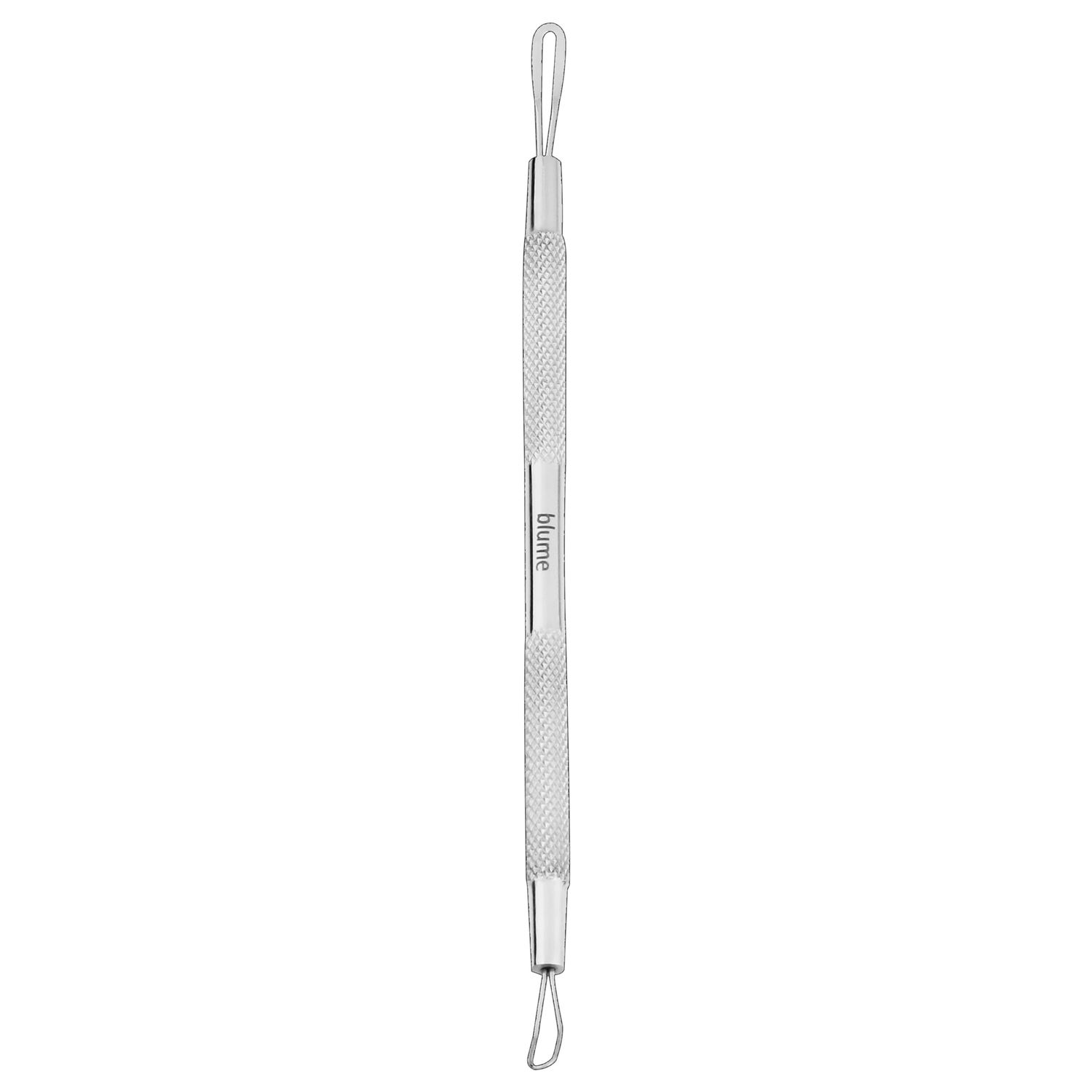 Blackhead Remover Pimple Popper Blemish Comedone Extractor Acne Tool Pimple Spot Popper Komedon Double Side Soft Touch and No-Slip Skincare for Whitehead Removal -Stainless Steel, Silver (BM29)