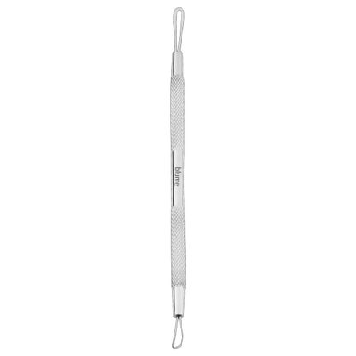 Blackhead Remover Pimple Popper Blemish Comedone Extractor Acne Tool Pimple Spot Popper Komedon Double Side Soft Touch and No-Slip Skincare for Whitehead Removal -Stainless Steel, Silver (BM29)
