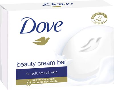 Dove White Moisturizing Cream Beauty Bar, 3.17 Ounce