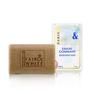 FAIR &amp; WHITE Original Exfoliating Soap - 200g / 7oz - Skin Brightening Soap, Cleansing Bar, Formulated to Fade Dark Spots: Face, Knees, Body, Elbows &amp; Armpits