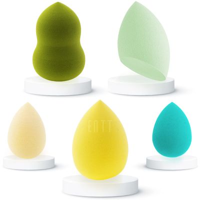 ENTT 5pcs Makeup Blender Sponge Set | Foundation Blending | Flawless Beauty Blender For Liquid, Cream, &amp; Powder | Multi-Color | Face Sponge For Makeup | Soft, Non-Latex Material | Mix Combo 4