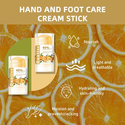 Danliss Urea Cream Stick 40 Percent, Heel Balm, Urea Hand Cream Stick and Foot Cream Stick for Dry Cracked, Cracked Heel Treatment, Moisturizer for Dry Skin Care 1.41 Oz (Citrus flavour)
