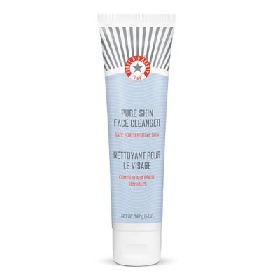 First Aid Beauty - Pure Skin Face Cleanser, Effectively Removes Makeup, Dirt, and Impurities, Gentle Cleanser Leaves Skin Soft &amp; Supple, Safe for Sensitive Skin, Fragrance Free, 5 oz