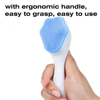 Face Scrubber, Facial Exfoliator, Face Scrub Brush, Soft Face Brush, Silicone Facial Cleansing Brush, Face Exfoliator Blackhead Acne Pore Cradle Cap Face Wash Brush for Deep Cleaning Skin Care 4 Pack
