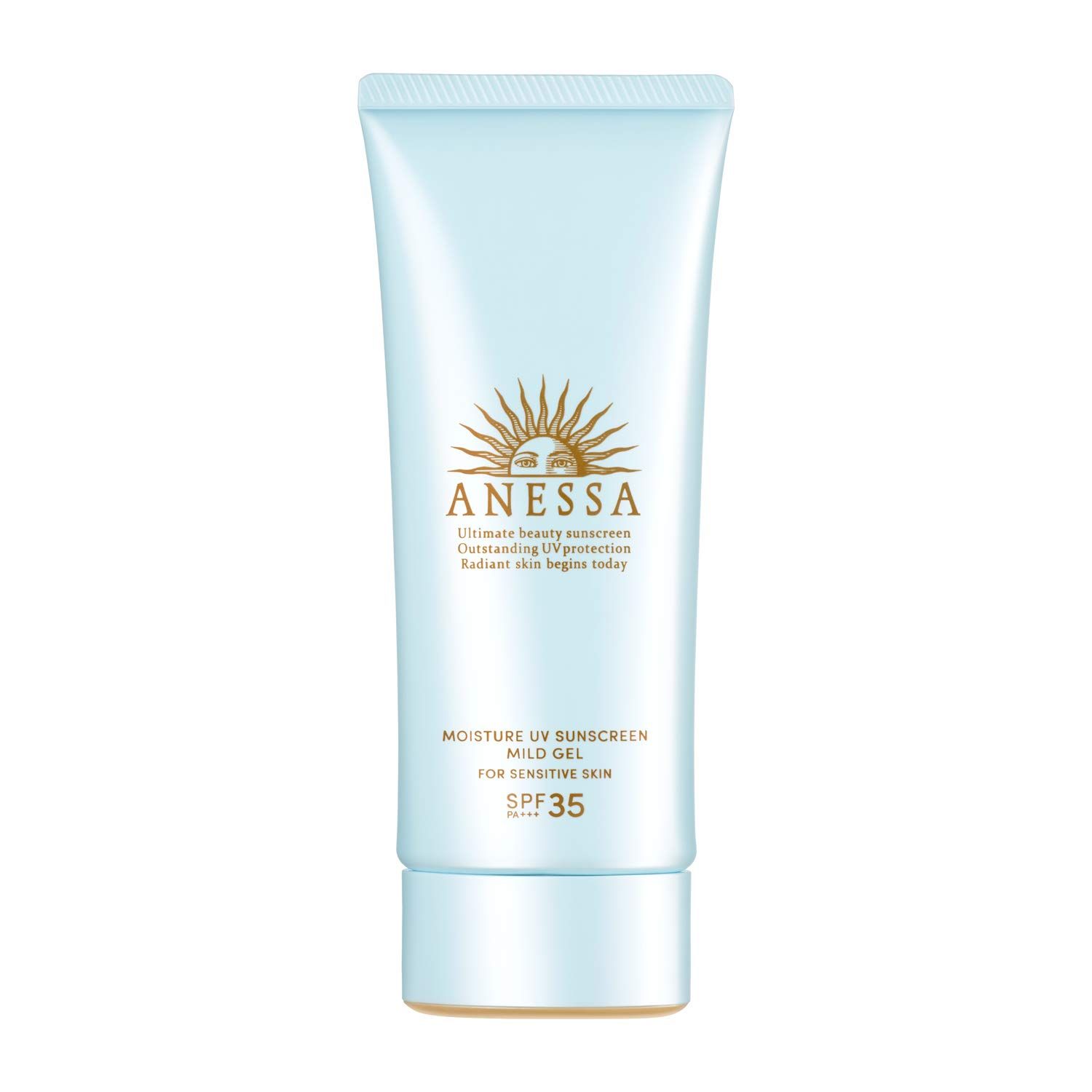 Anessa SPF35 PA+++ Moisture UV Mild Gel Unscented Sunscreen 90g/3.2 oz (2021 Version)