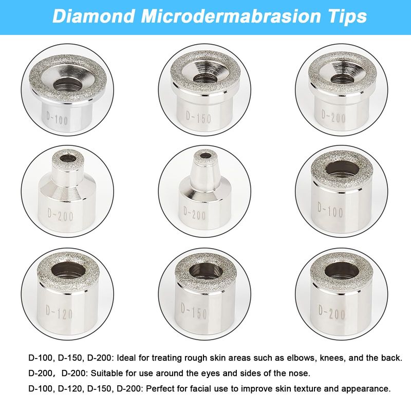 AIMENGXI 3 IN 1 Diamond Microdermabrasion Machine, Professional Beauty Facial Care Equipment Microdermabrasion Device with Vacuum Spray Skin Care for Salon Personal Home Use,108a