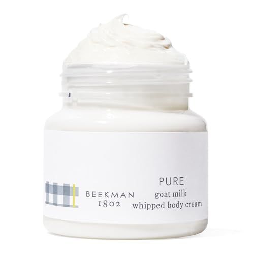 Beekman 1802 Whipped Body Butter Cream with Goat Milk - Deeply Moisturizes, Softens Skin - Natural &amp; Gentle for All Skin Types - Non-Greasy, Cruelty-Free, 8 oz