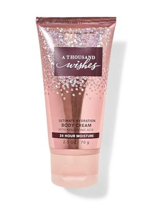 Bath and Body Works Travel Size Body Care - 2.5 Oz 24 Hour Moisture Body Cream (A Thousand Wishes)